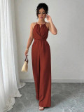 Women Halter Neck Jumpsuit
