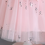 Women Christmas Outfit Sequin Mesh Bow Tutu Skirt