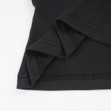 Women Metal Ring Hollow-Out Teardrop Neck Halter Neck Sexy Camisole