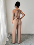 Women Halter Neck Jumpsuit