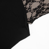 Women Summer/Autumn Lace Patchwork Sleeveless Maxi Dress