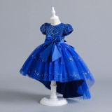 Women Christmas Outfit Sequin Mesh Bow Tutu Skirt