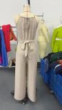 Women Halter Neck Jumpsuit