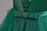 Girls' Christmas Dress Children's Princess Dress Flower Girl Train Tutu Mesh Skirt