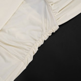Women Halter Neck V-Neck Backless Jumpsuit
