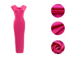 Women Summer Elegant Sleeveless Square Neck Zipper Maxi Dress