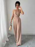 Women Halter Neck Jumpsuit