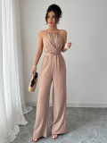 Women Halter Neck Jumpsuit