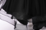Girls' V-Neck Sequin Bow Princess Dress