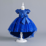 Women Christmas Outfit Sequin Mesh Bow Tutu Skirt
