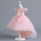 Women Christmas Outfit Sequin Mesh Bow Tutu Skirt