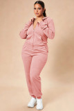 Women's Zip-Up Hoodie & Slim Fit Jogger Pants Two-Piece Set