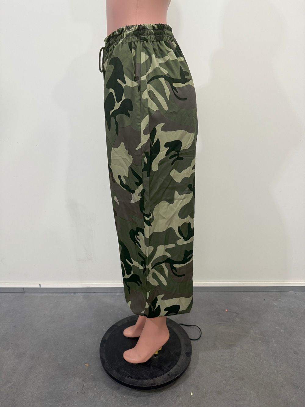 Drawstring Loose Camouflage Jogger Pants for Activewear