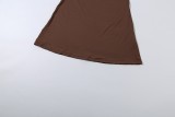 Spring Sexy Long Strap Dress & Shawl Set