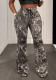 Women's Fashion Printed Bell Bottom Yoga Pants