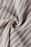 Women's V-Neck Striped Slim Waist Slim Fit Bat Sleeve Knitted Crop Top