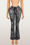 Women's Fashion Printed Bell Bottom Yoga Pants