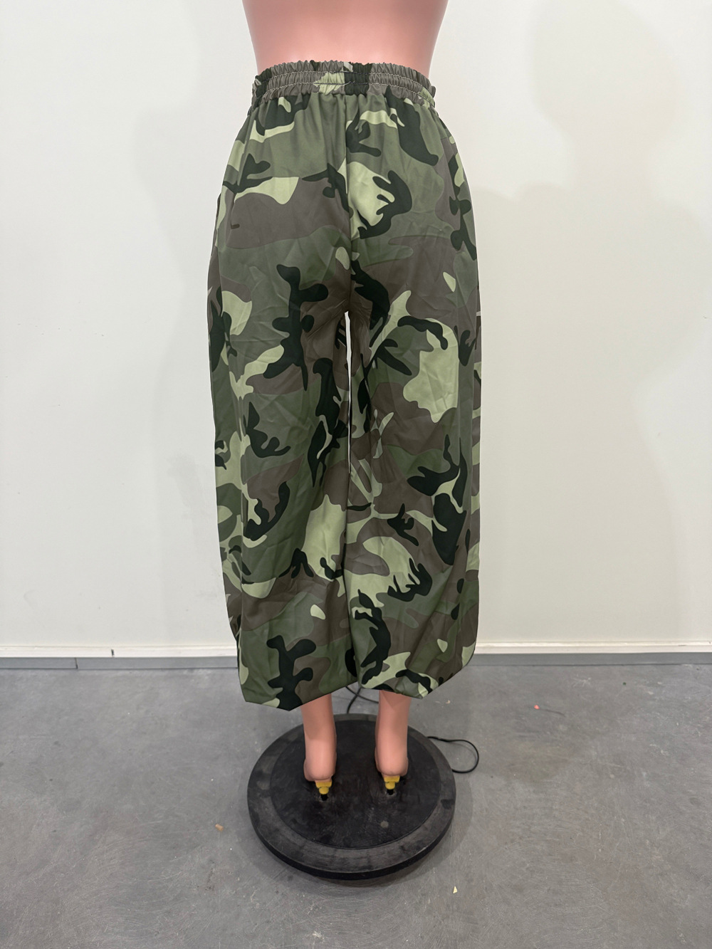 Drawstring Loose Camouflage Jogger Pants for Activewear