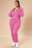 Women's Zip-Up Hoodie & Slim Fit Jogger Pants Two-Piece Set