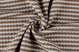 Women's Waffle Stripe Round Neck Short Sleeve Top & Shorts Two-Piece Set