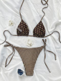 Women's Reversible Double-Sided Print Two-Piece Bikini Swimsuit