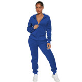 Women's Zip-Up Hoodie & Slim Fit Jogger Pants Two-Piece Set