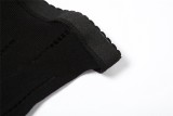 Summer Women's Sexy Mesh See-Through Cutout Ripped Tight-Fitting Pants