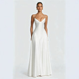 Women's Chic Sexy Slim Waist Strap Long Dress