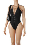 Women's Sexy Halter Neck Lace-Up Low Back Sleeveless Tank Top