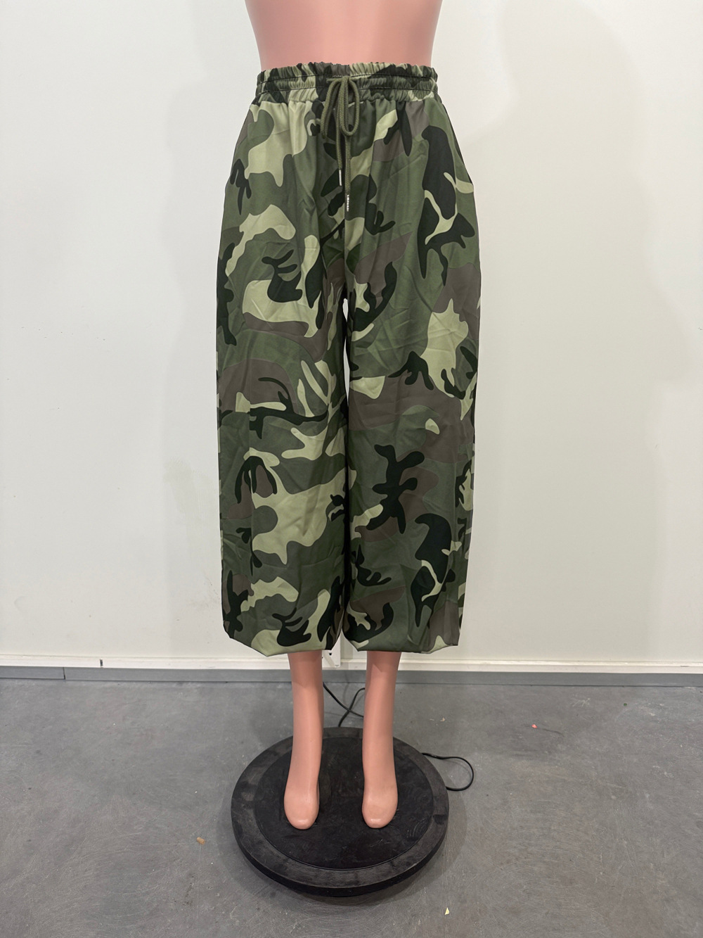 Drawstring Loose Camouflage Jogger Pants for Activewear