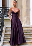 Women's Chic Sexy Slim Waist Strap Long Dress