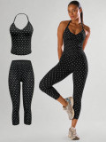 Women's Seamless Sports Running Fitness Two-Piece Set