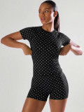 Women's Seamless Sports Running Fitness Two-Piece Set