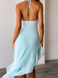 Women Elegant Halter Neck Dress