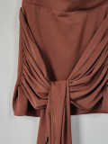 Women Halter Neck Spaghetti Strap Sexy Spring/Summer Tie-Up Bodycon Dress