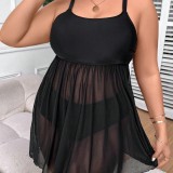 Plus Size Women Sexy Backless Swimwear