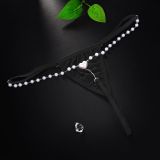 Women Heart Print Pearl Panties Sexy Body Chain