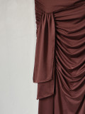 Women Summer Elegant V-Neck Sexy Sleeveless Knitting Slit Dress