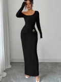 Women Slit Bodycon Dress