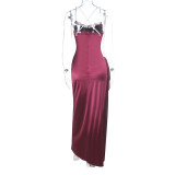 Women Summer Spaghetti Strap Formal Party Dress