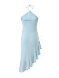 Women Elegant Halter Neck Dress