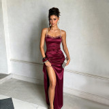Women Summer Spaghetti Strap Formal Party Dress