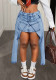 Women Irregular Casual Denim Skirt