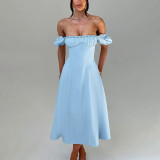 Women's Chic Puff Sleeve A-Line Dress
