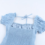 Women's Chic Puff Sleeve A-Line Dress
