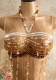 Women's Multi-Color Jewel Bra Chain Beaded Body Chain Top