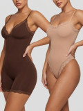 Women Lace Lace Sexy Basics Suspender Bodycon Bodysuit