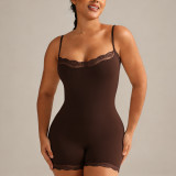 Women Lace Lace Sexy Basics Suspender Bodycon Bodysuit