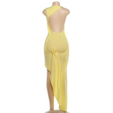 Women Summer Round Neck Short-Sleeve Dress