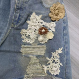 Women Summer Ripped Denim Shorts